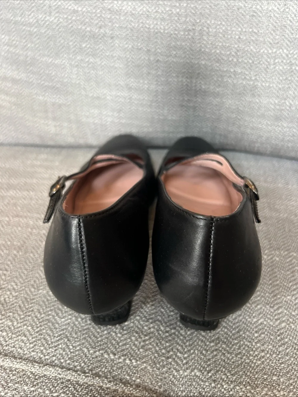BeautiFeel Black Patent Trim Mary Jane Flats
